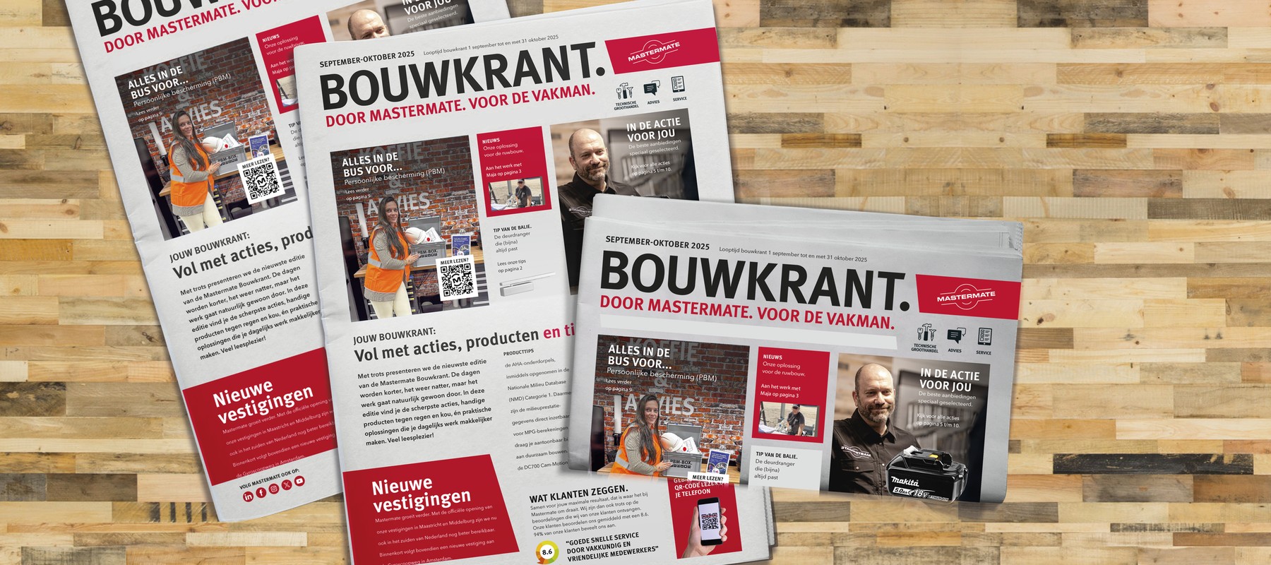 Bouwkrant. Door Mastermate. Voor de vakman.