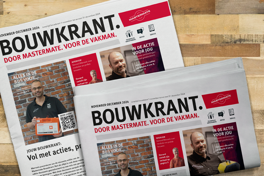 Bouwkrant. Door Mastermate. Voor de vakman.