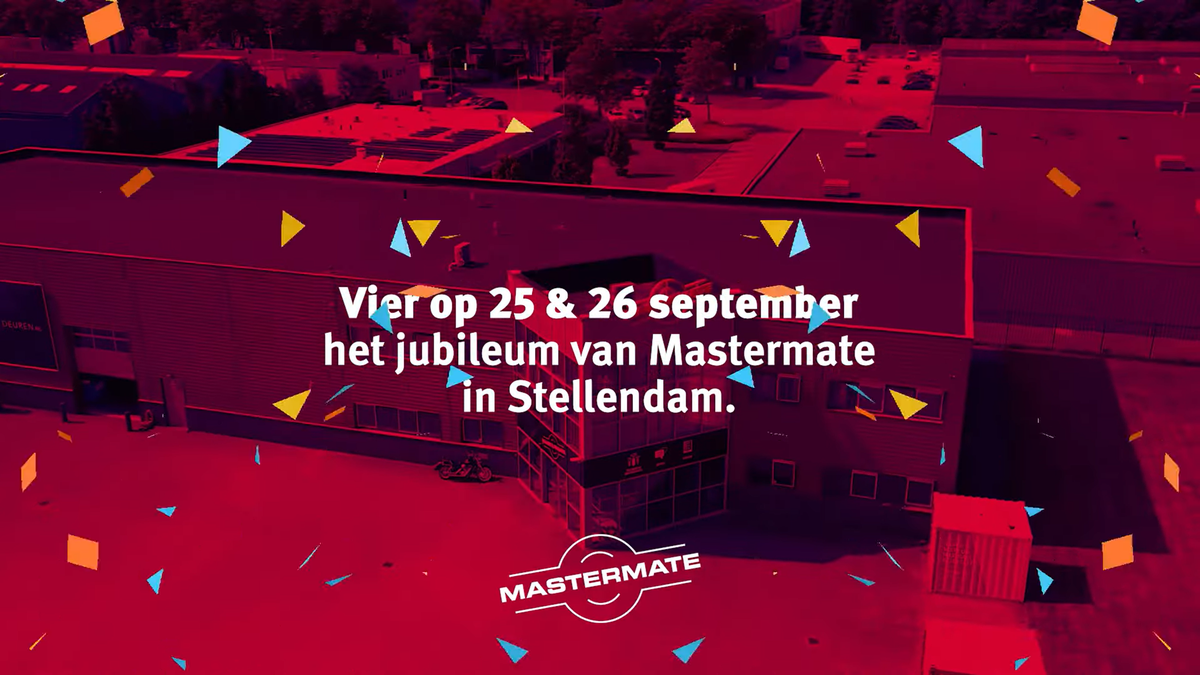 Vier op 25 & 26 september het 12½ jarig jubileum van Mastermate Stellendam