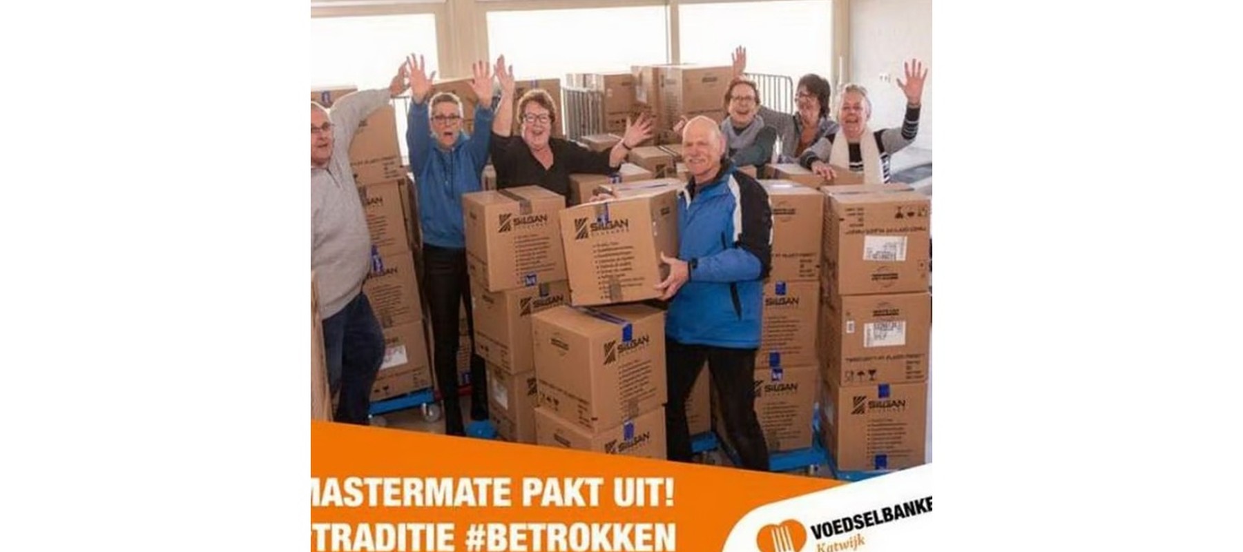 Mastermate pakt uit voor voedselbank